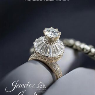 imperial 1ct moissanite diamond ring