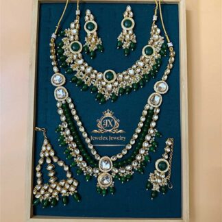 opulence complete bridal kundan polki necklace set