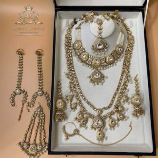 sovereign complete kundan polki necklace set