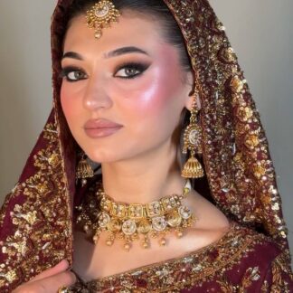 the virasat antique gold bridal set