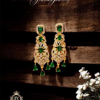 imperial emerald cascade chandelier earrings