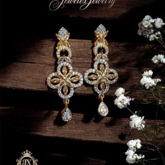 regal blossom crystal dangle earrings