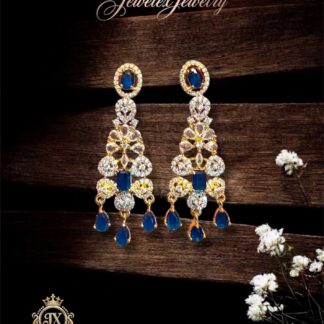 sapphire royal cascade chandelier earrings