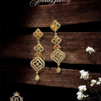 gilded art deco geometric totem statement drops
