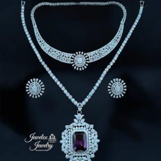 imperial amethyst necklace set