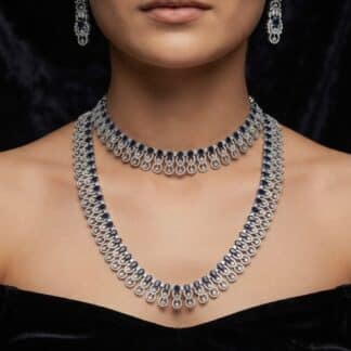 majestic dual midnight elegance necklace set