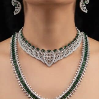 emerald grace necklace set
