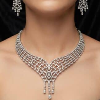 starlight waterfall necklace set