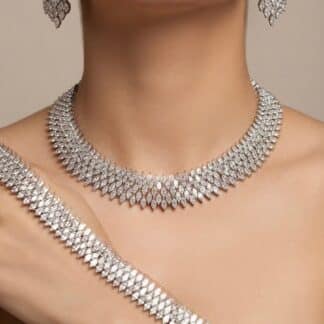 marquise brilliance necklace set