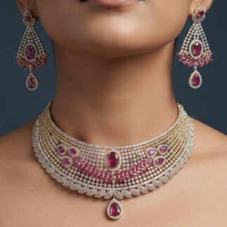 crimson luxe necklace set