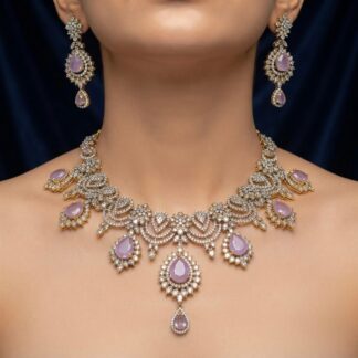 lilac bloom necklace set
