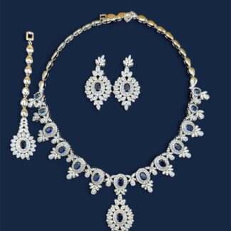 cobalt bloom necklace set