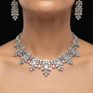 astral diamond style necklace set