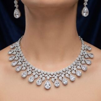 radiance diamond style necklace set