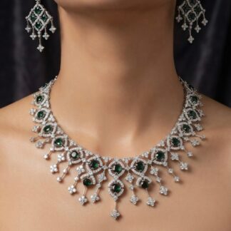verdant lattice necklace set