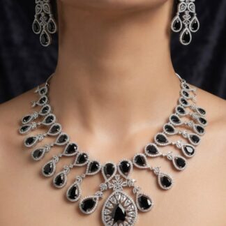 midnight royal drop necklace set
