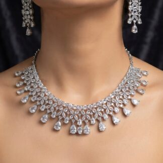stellar teardrop necklace set
