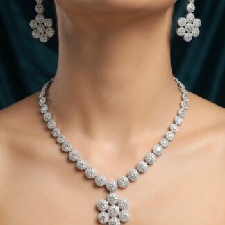Blossom petal necklace set