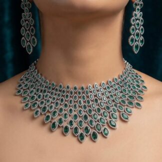 feather aura necklace set
