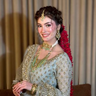 The Ariana Mint & Pearl Kundan Bridal Set